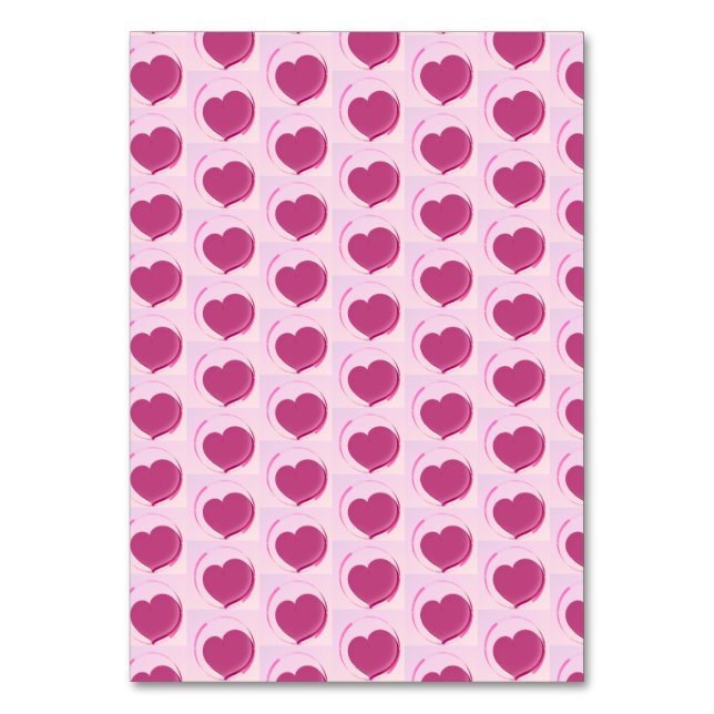 Padrão fofo de corações!! bordsnummer (Framsidan)