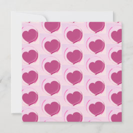 Padrão fofo de corações!! inbjudningar