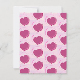 Padrão fofo de corações!! OSA kort