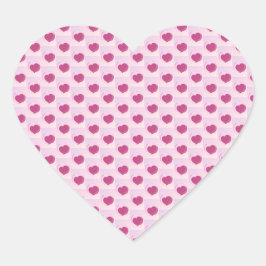 Padrão fofo de pequenos corações. hjärtformat klistermärke