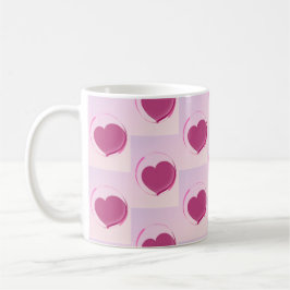 Padrão fofo de pequenos corações. kaffemugg