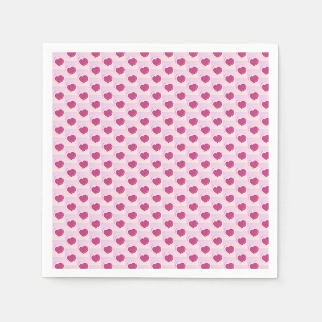 Padrão fofo de pequenos corações. pappersservett (Framsidan)