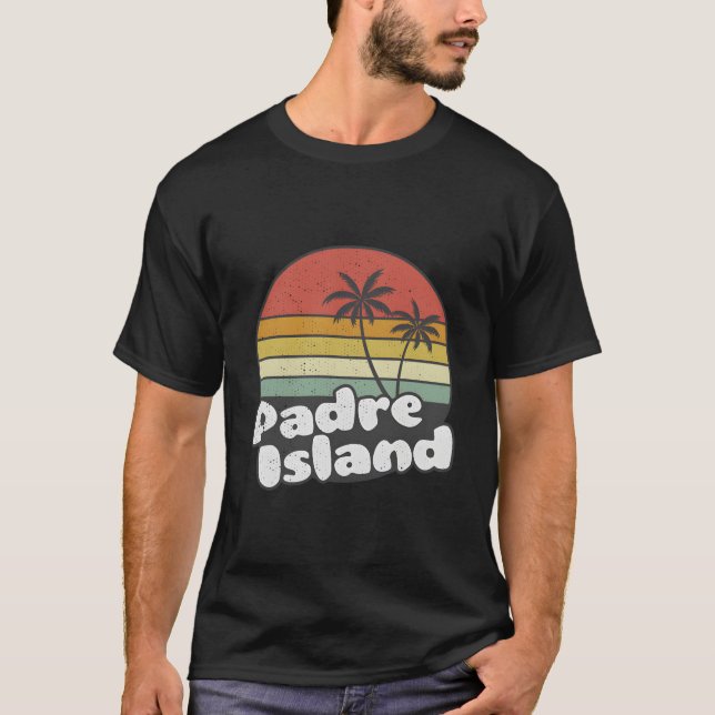 Padre Island Ca Style Striped T Shirt (Framsida)