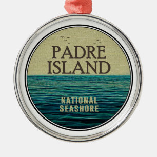 Padre Island National Seashore Ocean Birds Julgransprydnad Metall