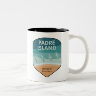 Padre Island National Seashore Texas Fiskmås Två-Tonad Mugg