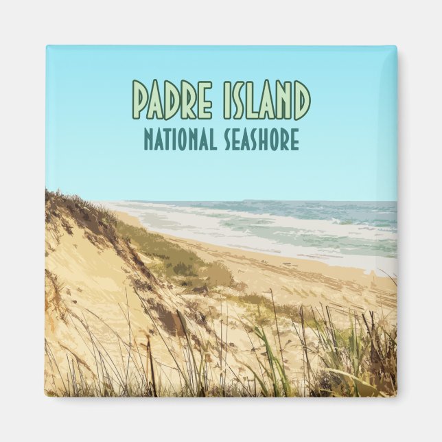 Padre Island National Seashore Texas Magnet (Framsidan)