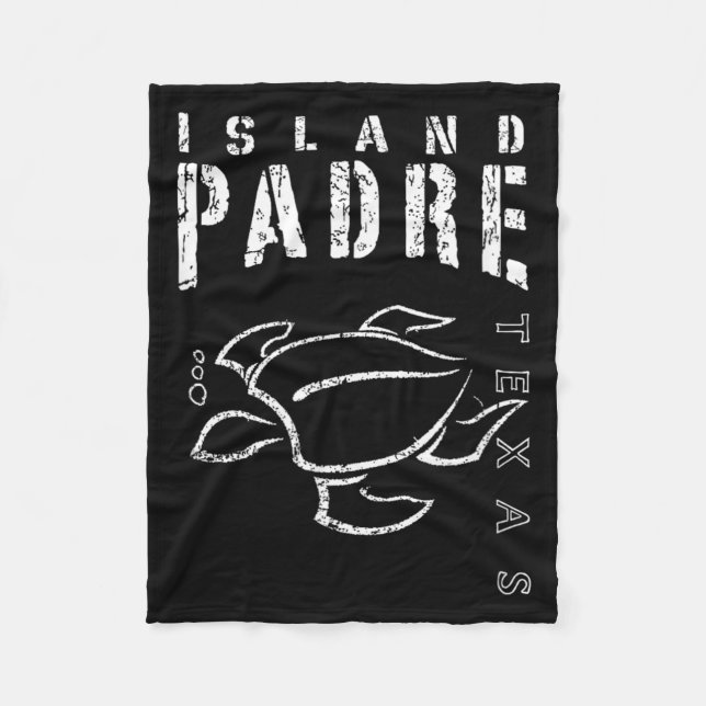 Padre Island Texas Souvenir Fleecefilt (Framsidan)