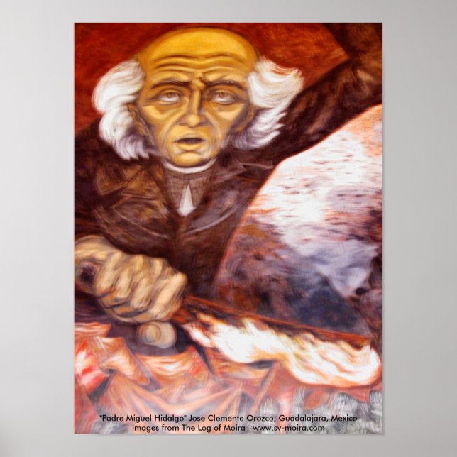 "Padre Miguel Hidalgo" Jose Clemente Orozco Poster (Framsidan)