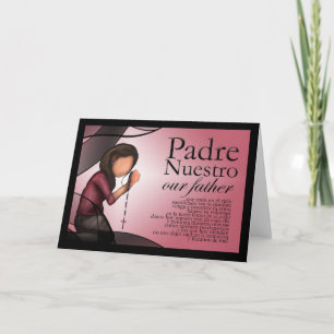 "Padre Nuestro" hälsningkort Kort