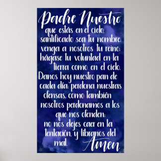 Padre Nuestro (Lord's Prayer på spanska) Poster