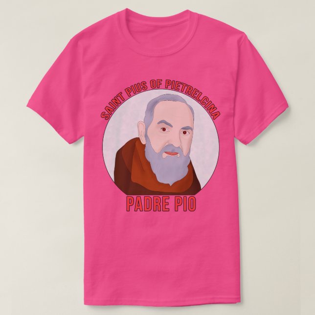 Padre Pio 3 T Shirt (Design framsida)