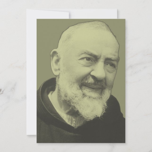 Padre Pio av Pietrelcina Julkort (Framsida)