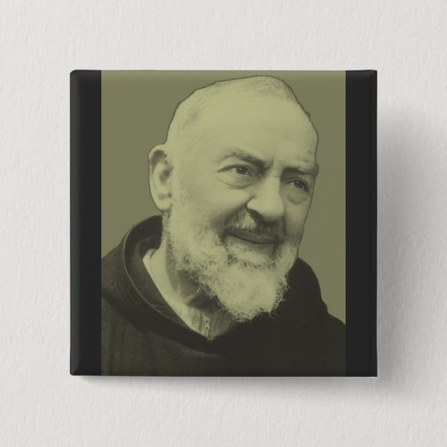 Padre Pio av Pietrelcina Knapp (Framsida)