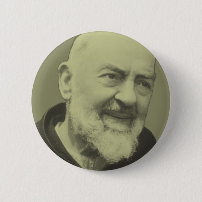Padre Pio av Pietrelcina Knapp (Framsida)