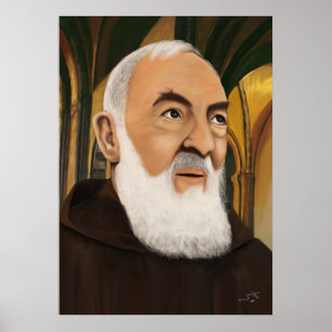 Padre Pio av Pietrelcina Poster