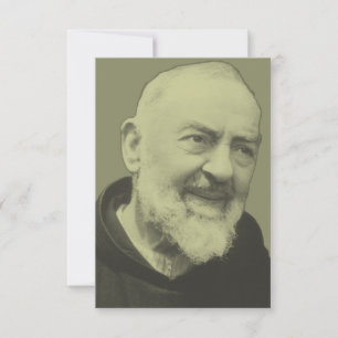 Padre Pio av Pietrelcina Tack Kort