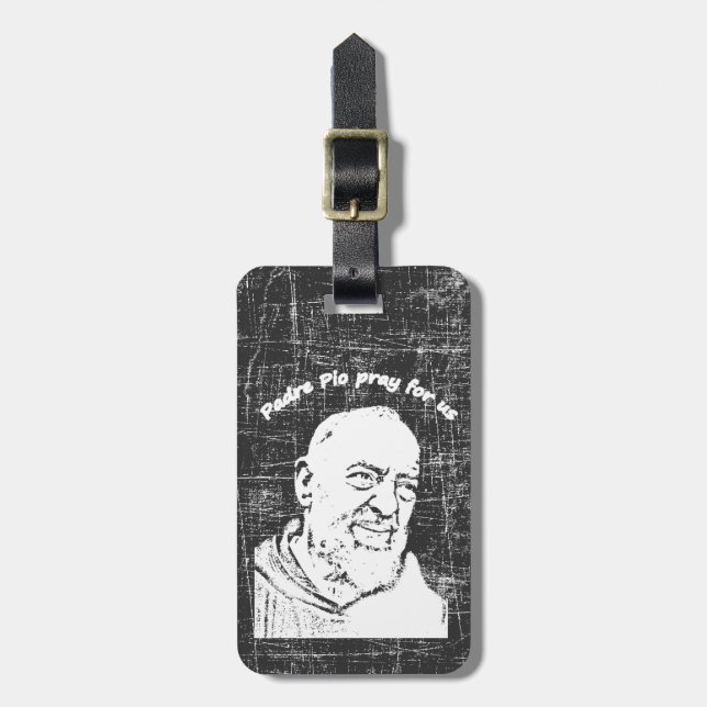 Padre Pio Bagagebricka (Vertikal Framsida)
