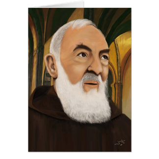 Padre Pio Hälsningskort
