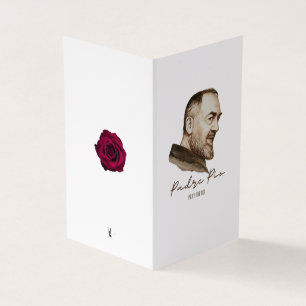 Padre Pio, katolskt kondoleans, tack för era kort
