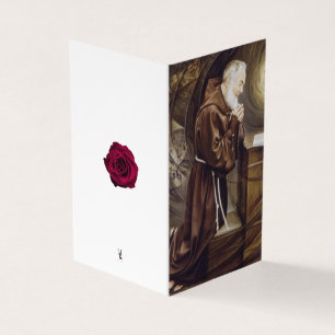 Padre Pio, katolskt kondoleans, tack för era kort