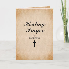 Padre Pio, kraftfull läkningsbön Kort