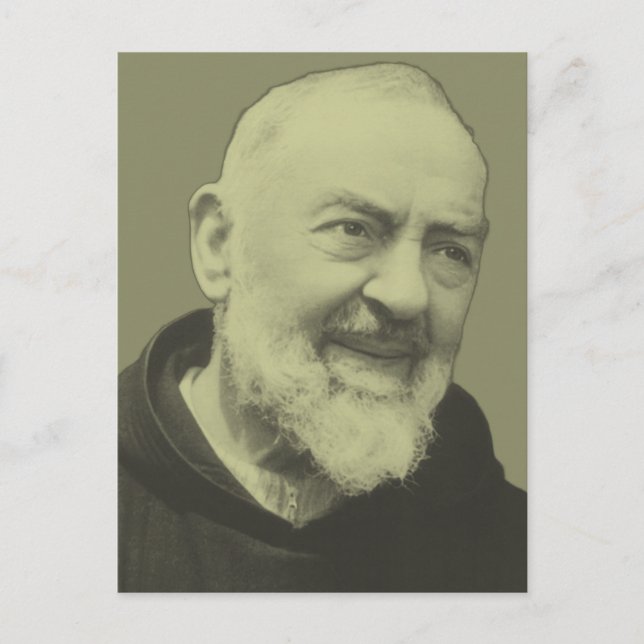 Padre Pio of Pietrelcina Vykort (Framsida)