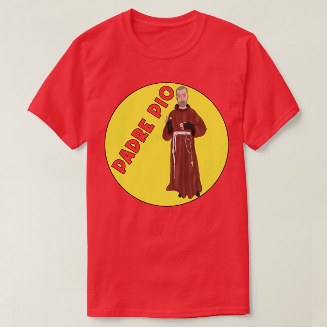 Padre Pio T Shirt (Design framsida)