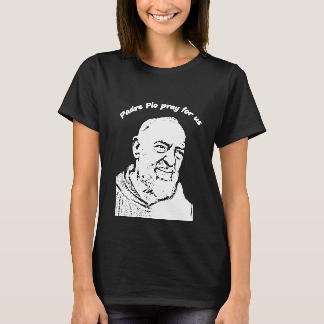 Padre Pio T Shirt (Framsida)