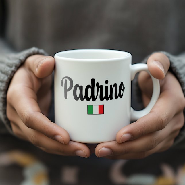 Padrino Italian Flag Mug - Italian Godfather Gift Kaffemugg (Padrino Italian Flag Mug - Gift for Godfather)