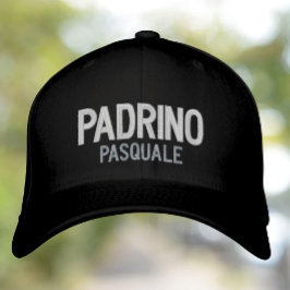Padrino-Personlig (gudfader), broiderad Broderad Keps