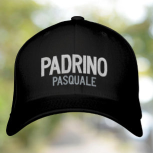 Padrino-Personlig (gudfader), broiderad Broderad Keps