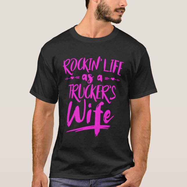 Pådrivare i Semi Lastbil för lastbilschaufförers f T Shirt (Framsida)