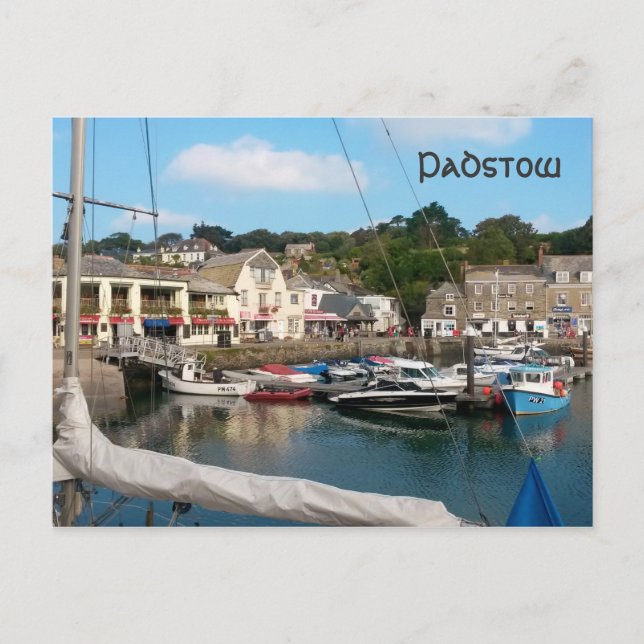 Padstow Cornwall England Vykort (Framsida)