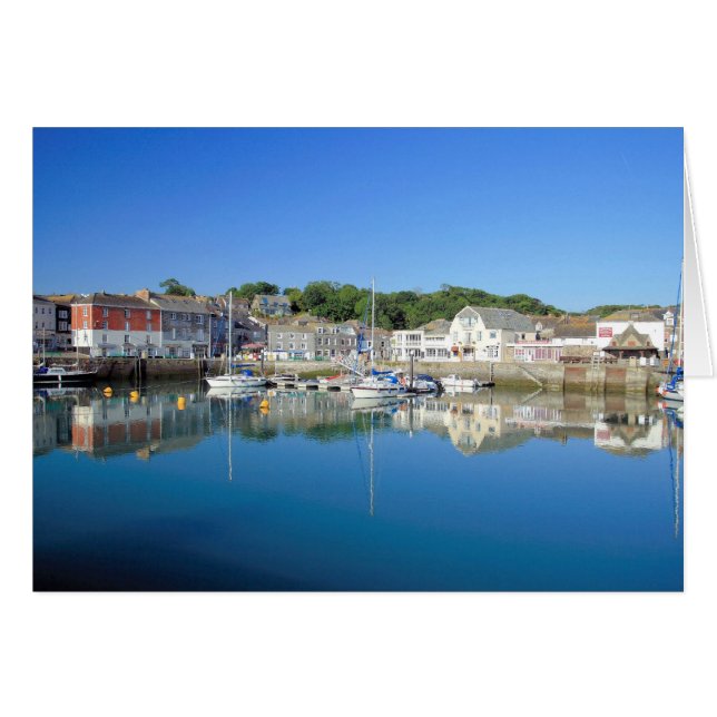 Padstow i Cornwall Hälsningskort (Framsidan Horizontal)