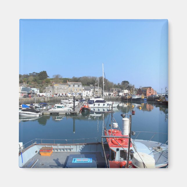Padstow i Cornwall Magnet (Framsidan)