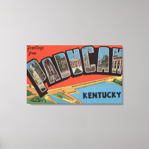 Paducah Kentucky - stora brevplatser Canvastryck