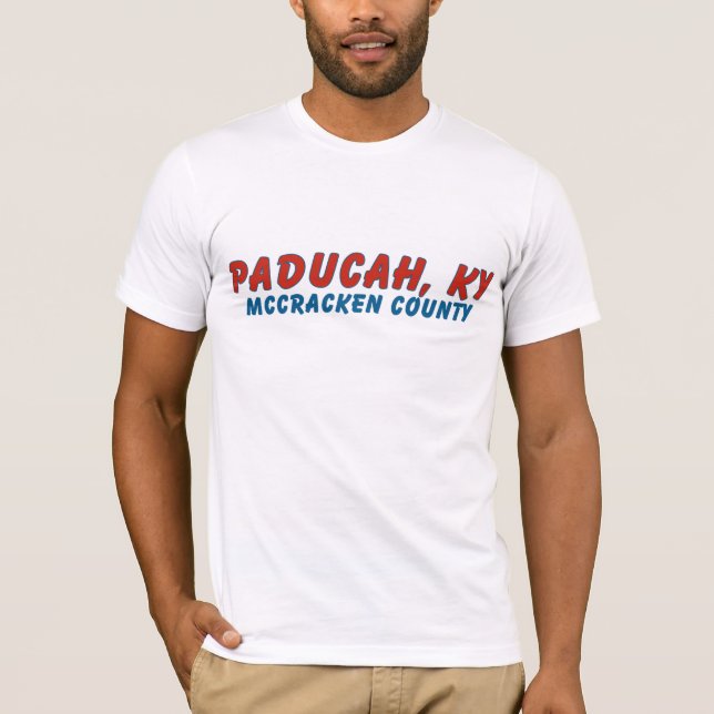Paducah KY McCracken County placerar Tee Shirt (Framsida)