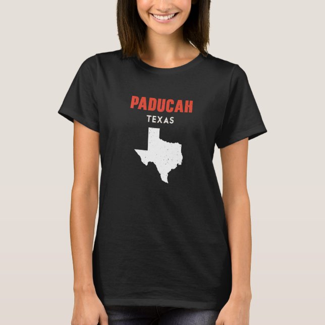 Paducah Texas USA State America Travel Texas T Shirt (Framsida)