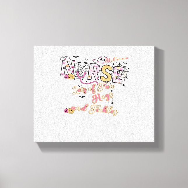 Paediactric Nurse Roligt Halloween Design Essentia Canvastryck (Framsida)