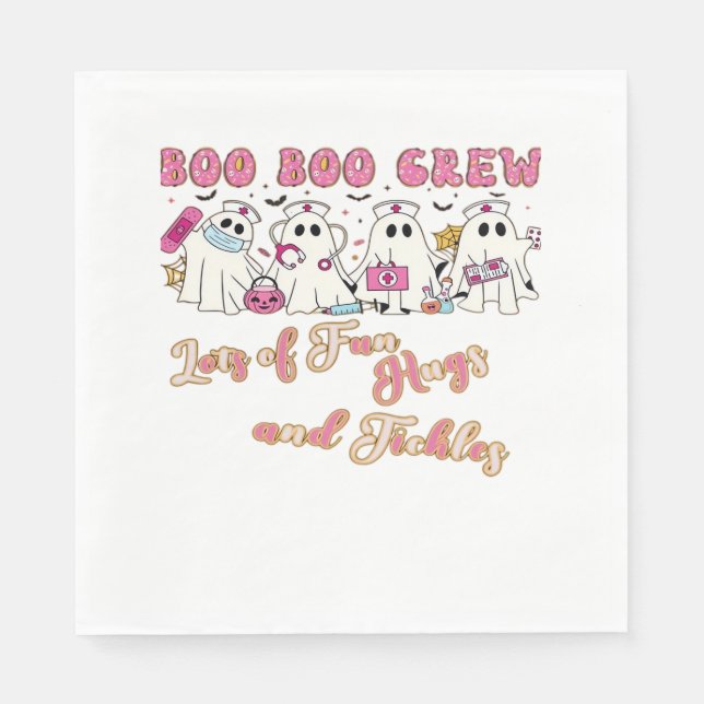 Paediactric Nurse Roligt Halloween Design Essentia Pappersservett (Framsidan)