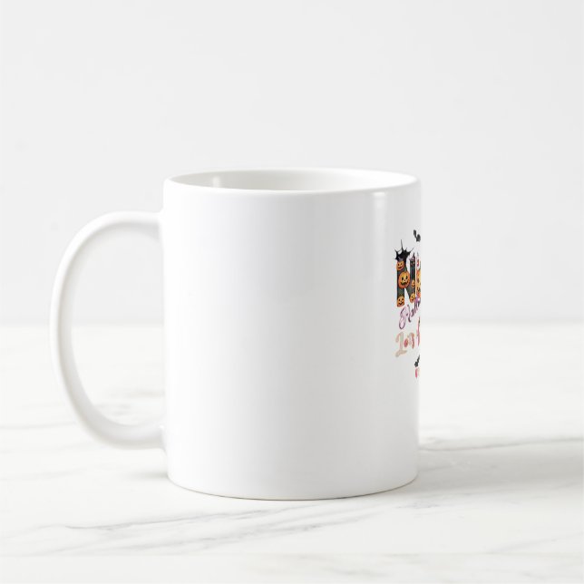 Paediactrics Nurse Roligt Halloween Design Essenti Kaffemugg (Vänster)