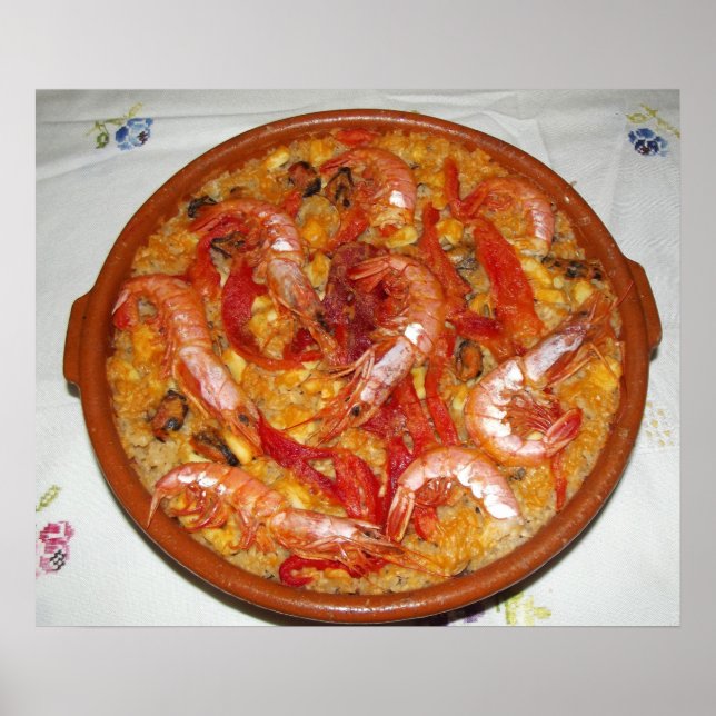 Paella De Marisco Póster Poster (Framsidan)