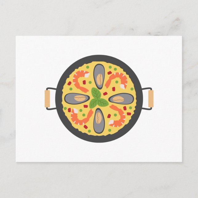 Paella Meal Vykort (Framsida)