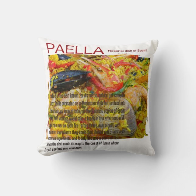 Paella Pillow! Kudde (Framsida)