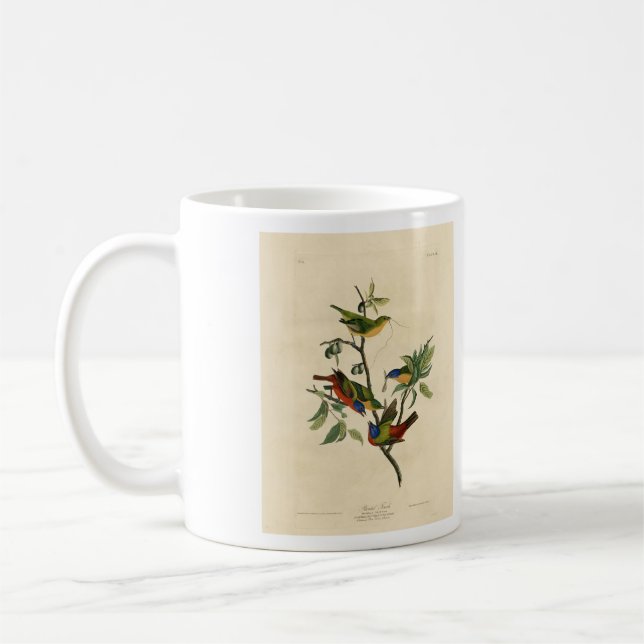 Paematch (Bunting) Audubon's Birds of America Kaffemugg (Vänster)