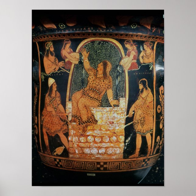 Paestan Redfigurerade "bell-krater" Poster (Framsidan)