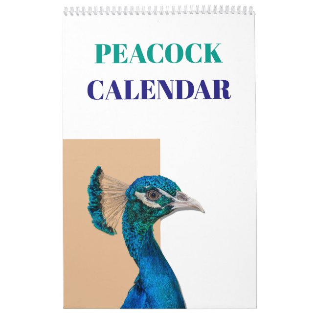 Påfågel 2027 kalender (Omslag)