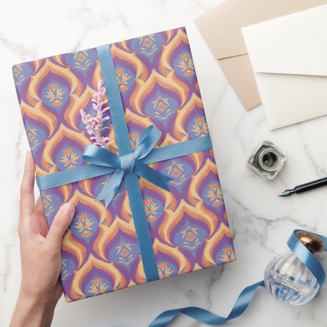 Påfågel Blommig Presentpapper (Gifting)