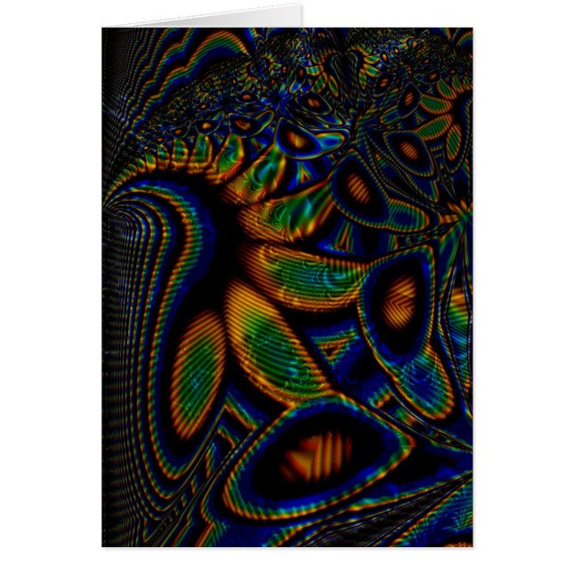 Påfågel Hälsningskort (Framsidan)