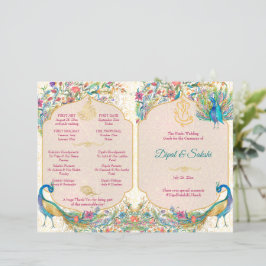 Påfågel Hindu vigsel detaljer ritualer program 